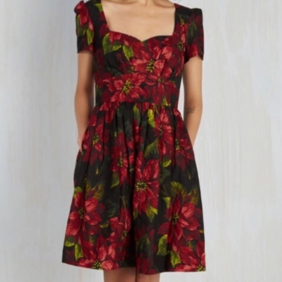 floral christmas dress